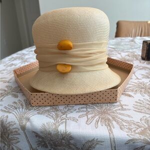 Vintage Betmar Woman’s Ivory Straw Hat